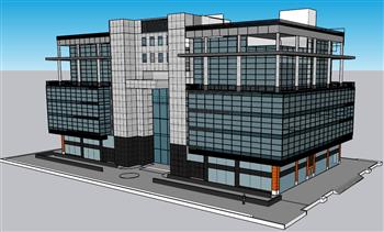 办公楼建筑SU模型