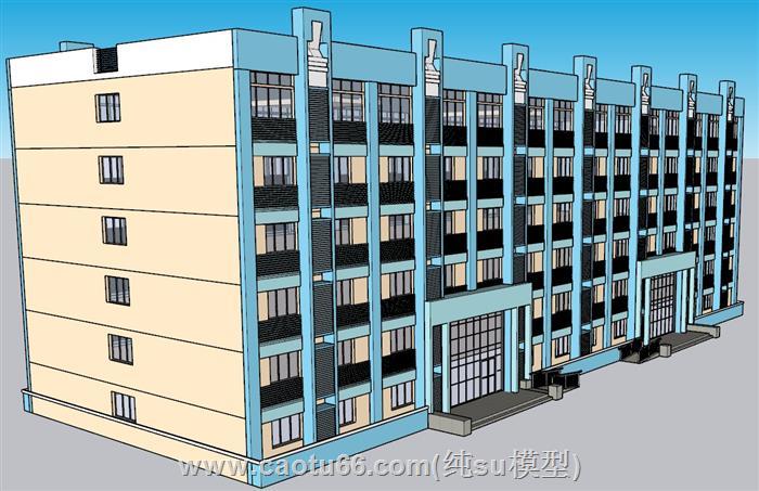 学校宿舍SU模型