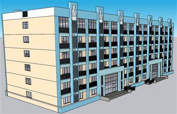 学校宿舍SU模型