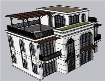 别墅建筑住宅SU模型