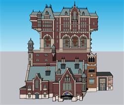 俄罗斯建筑住宅SU模型