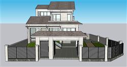 独栋别墅住宅SU模型