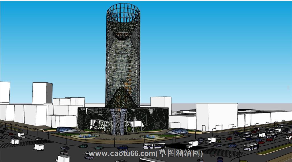 城市创意异形建筑SU模型