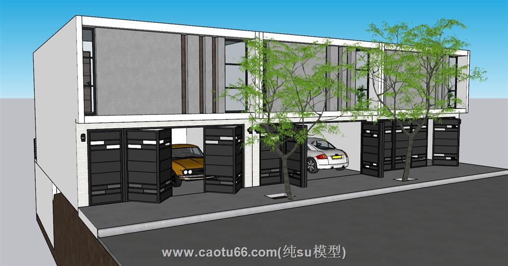 车库车库门SU模型