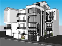 现代别墅住宅SU模型