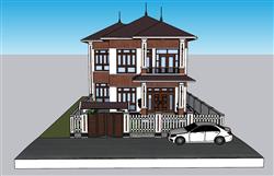 东南亚别墅住宅SU模型
