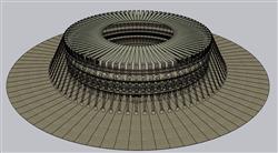 罗马斗兽场古建筑SU模型