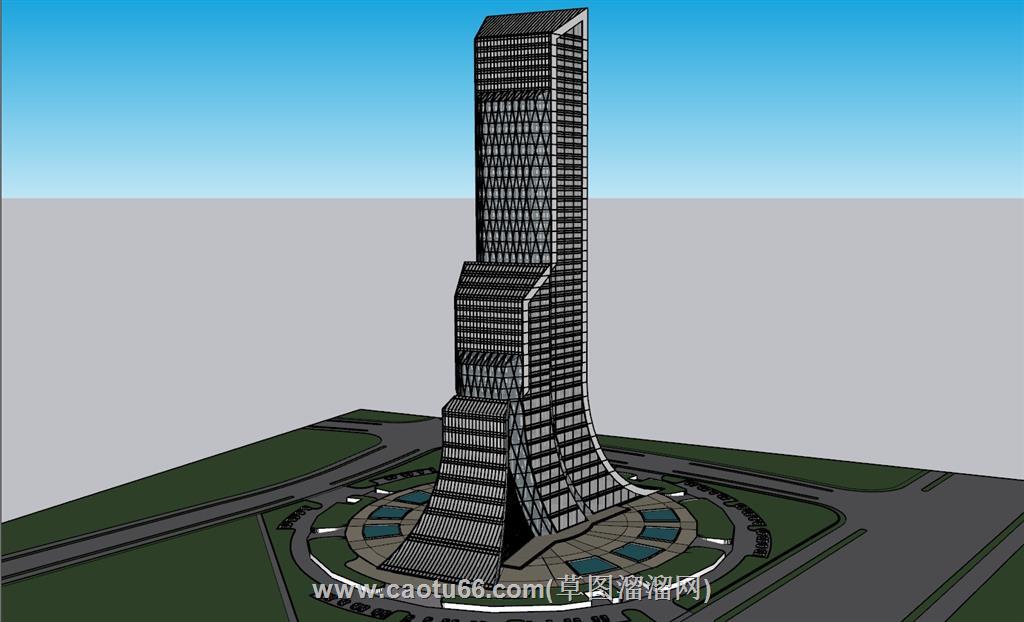 异形建筑大楼SU模型