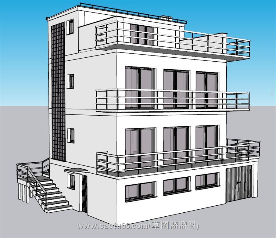 住宅别墅SU模型