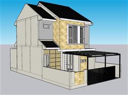 独栋别墅住宅SU模型