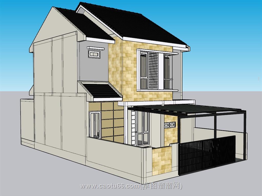 独栋别墅住宅SU模型