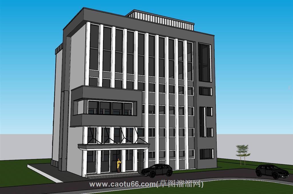 宾馆酒店建筑SU模型