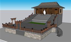 寺庙SU模型
