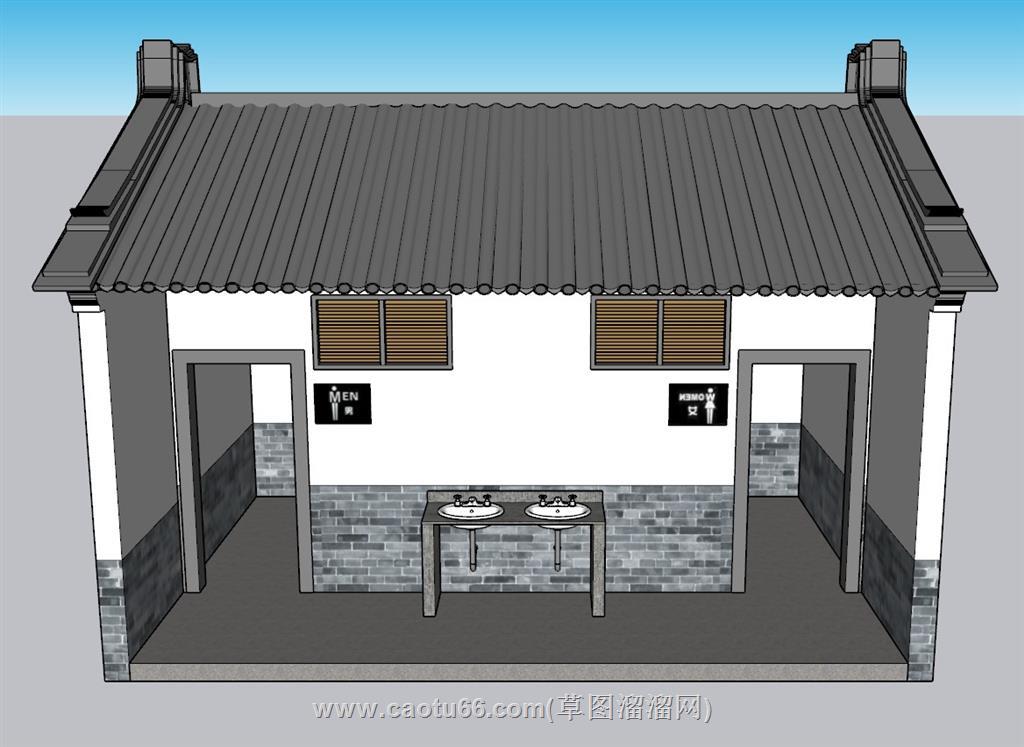 厕所公厕卫生间SU模型