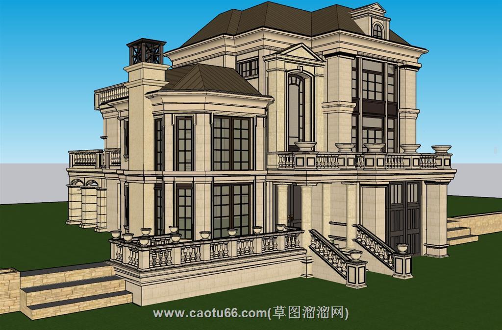 别墅住宅SU模型