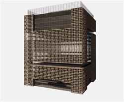 办公楼建筑SU模型