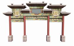 门楼牌坊SU模型