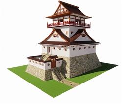 日式别墅SU模型