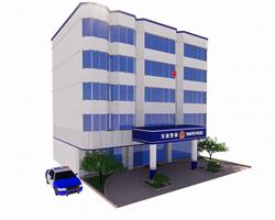 交警队公安局办公楼SU模型