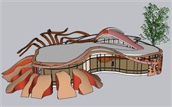 创意展馆建筑SU模型