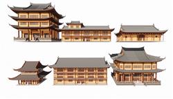 古建寺庙SU模型