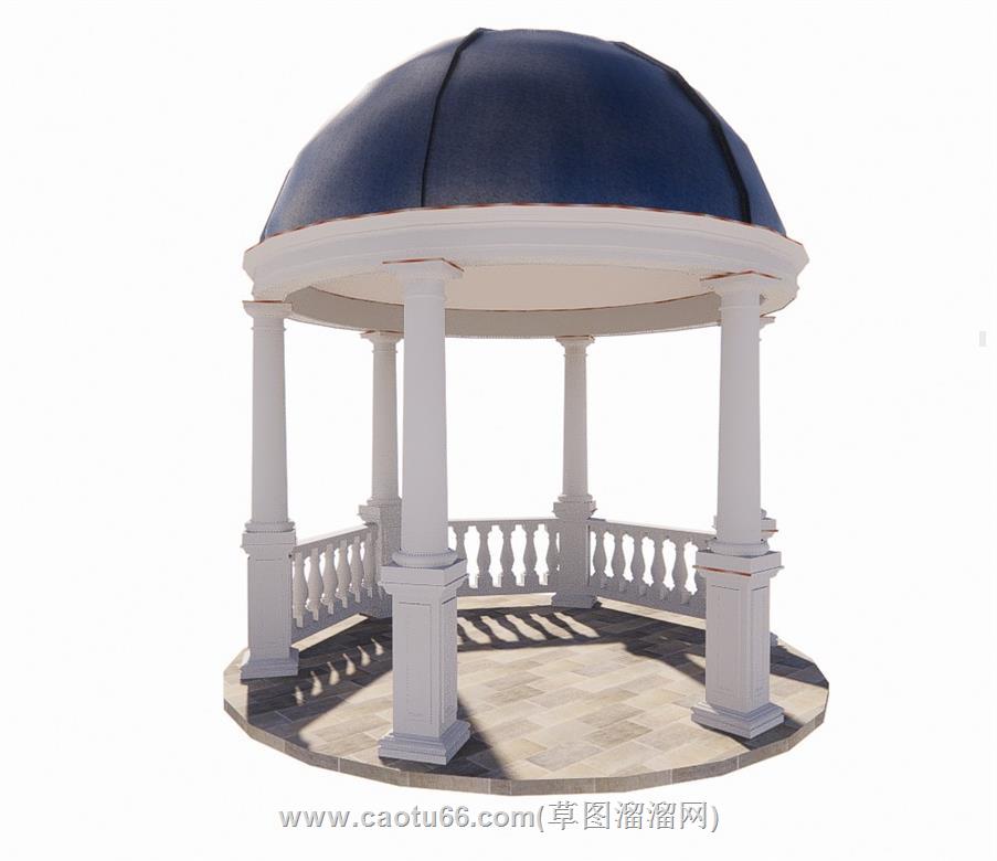 圆顶亭子SU模型