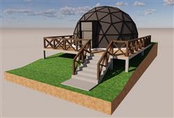 星空房玻璃阳光房SU模型