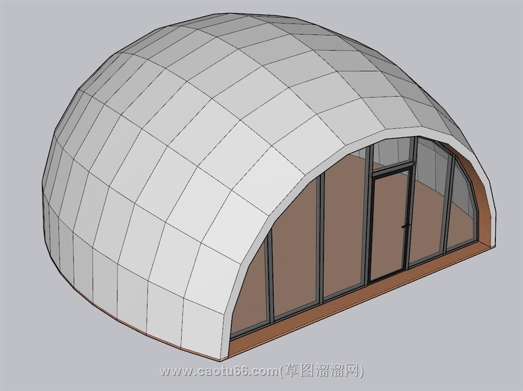 雪屋休闲屋度假屋SU模型