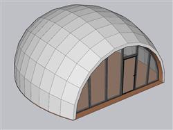 雪屋休闲屋度假屋SU模型