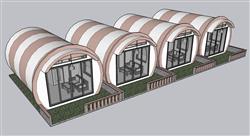 度假休闲屋星空SU模型