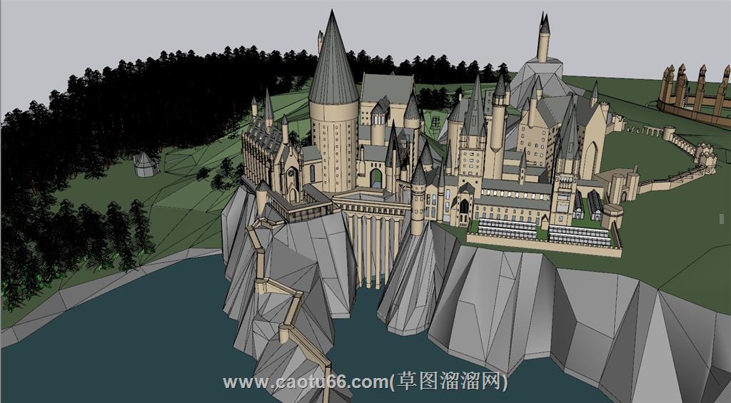 城堡建筑SU模型