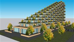 梯形建筑SU模型