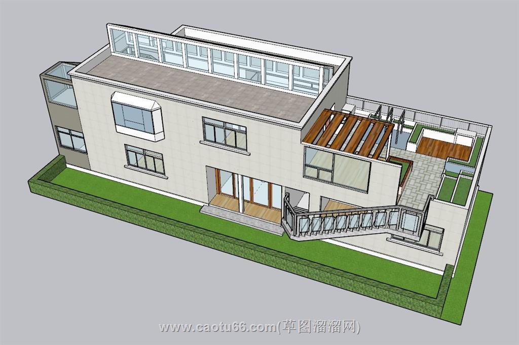 民宿房屋改造SU模型