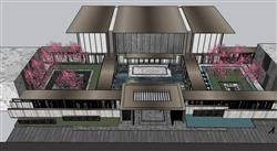 售楼处示范区SU模型