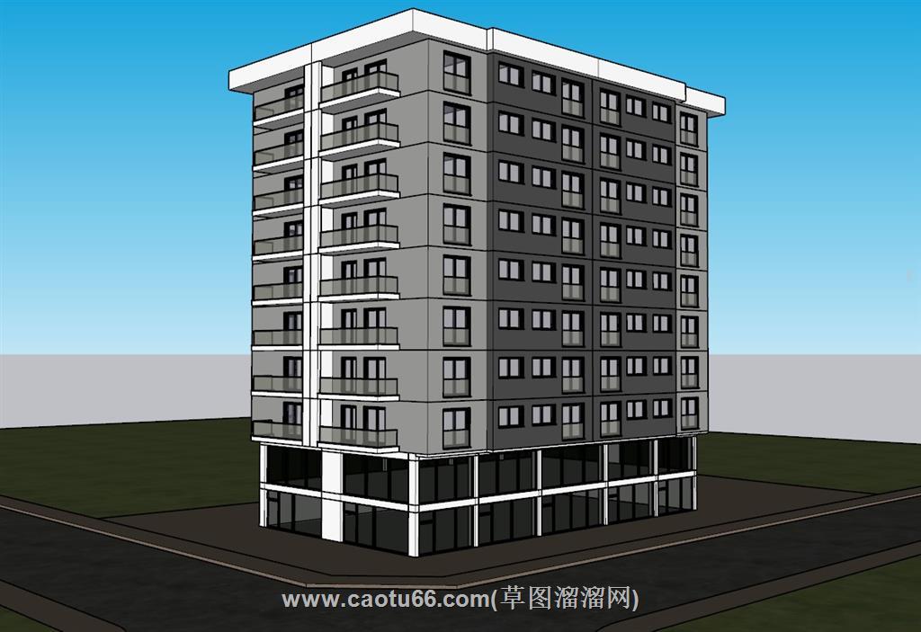 住宅楼房SU模型