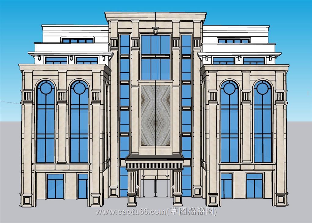 酒店SU模型
