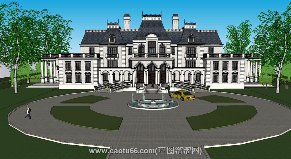 独栋别墅SU模型