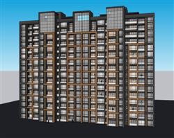 住宅楼公寓楼SU模型