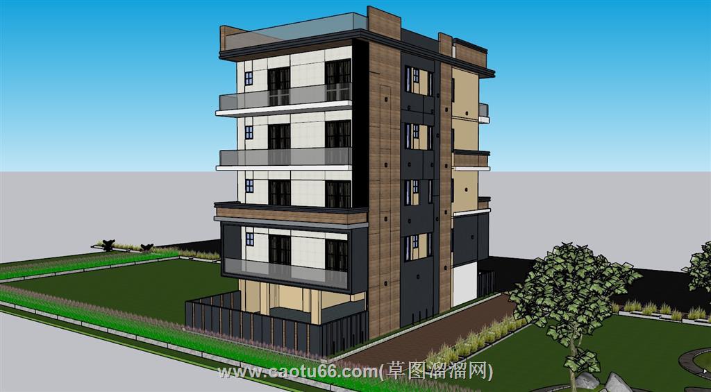 住宅楼SU模型