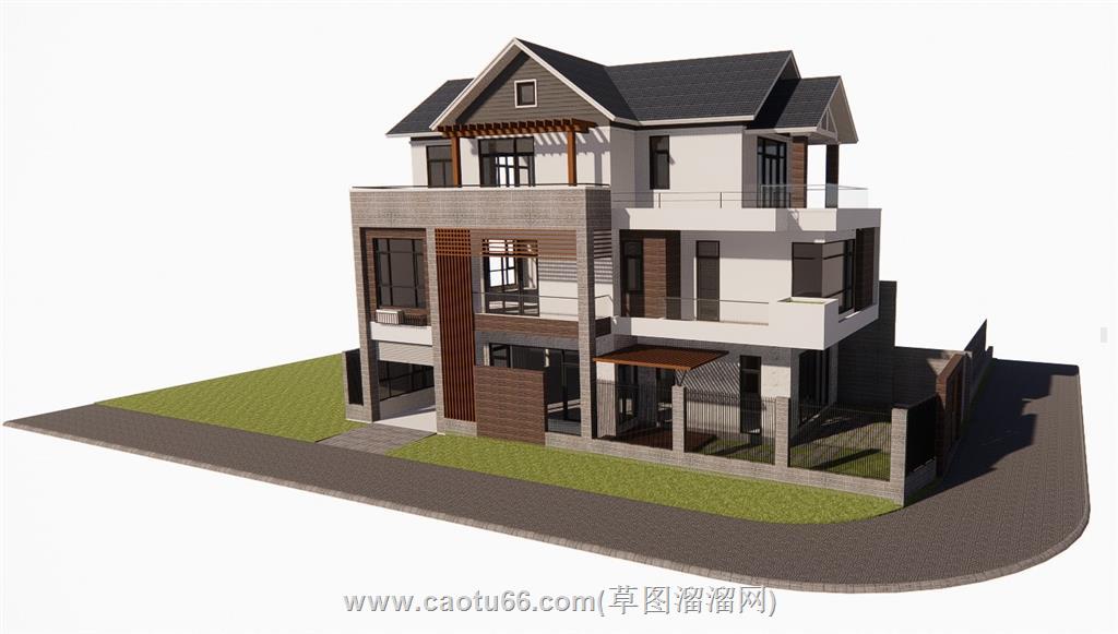 独栋住宅别墅SU模型