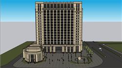 古典建筑大楼SU模型