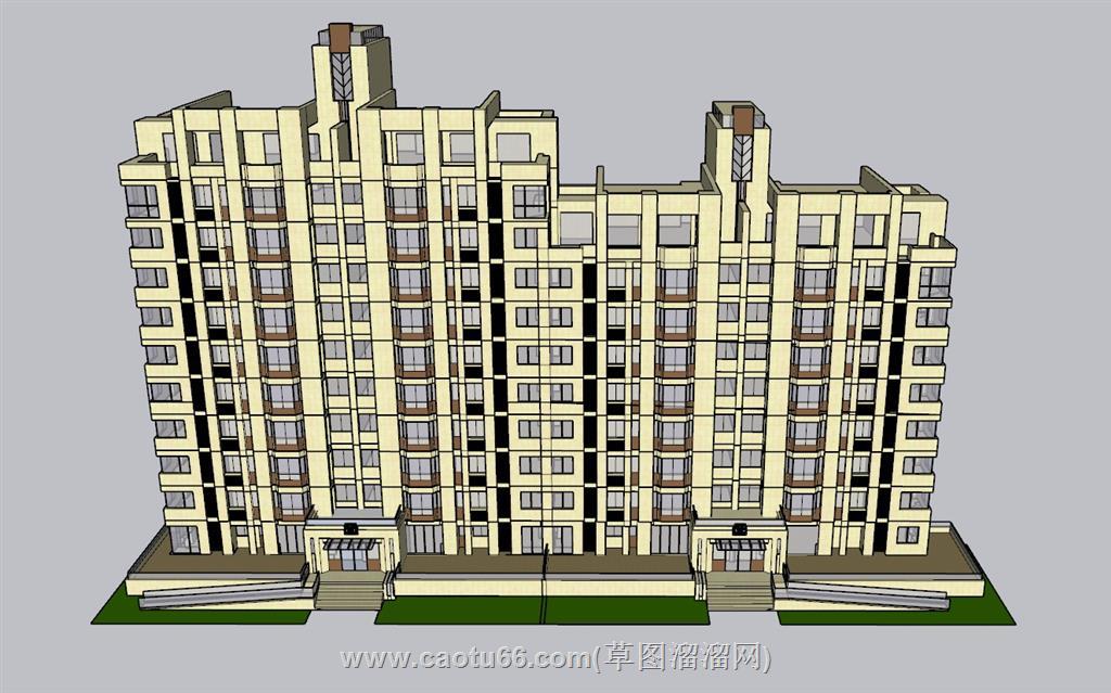 住宅楼建筑SU模型