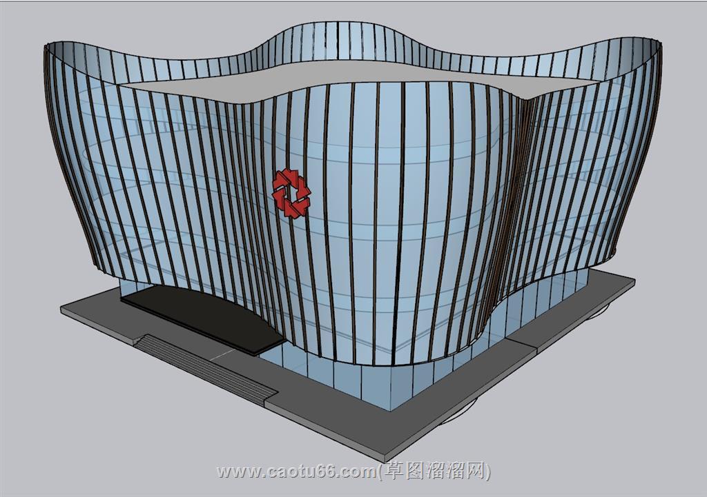异形玻璃建筑博物馆SU模型
