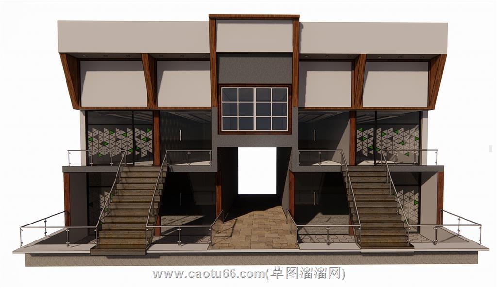 商铺SU模型
