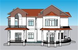 美式别墅住宅SU模型