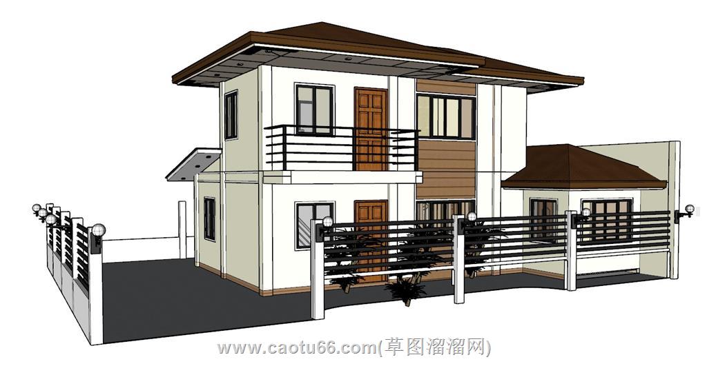 住宅别墅SU模型