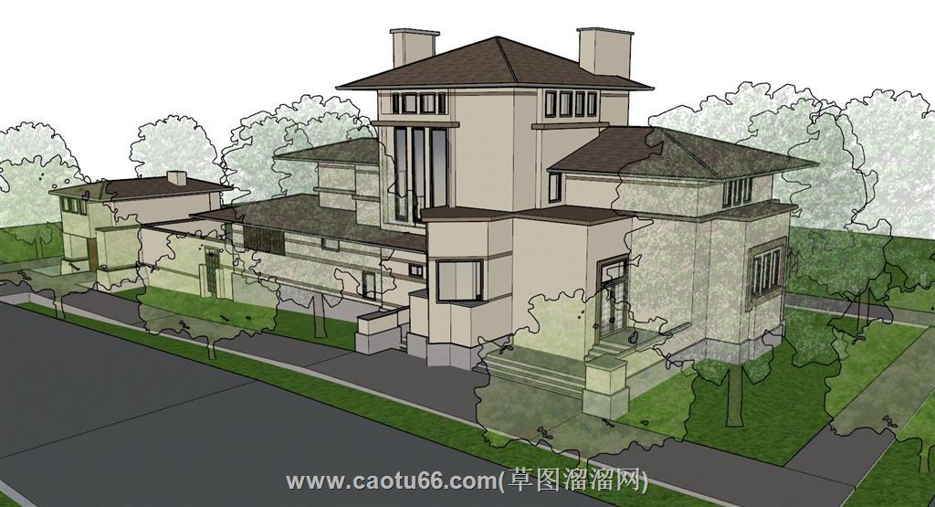 住宅房屋建筑SU模型