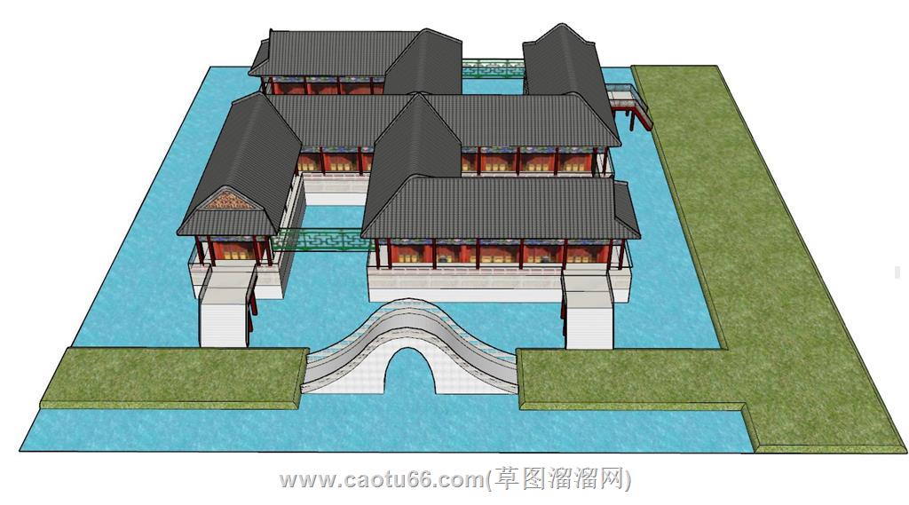 古建筑SU模型