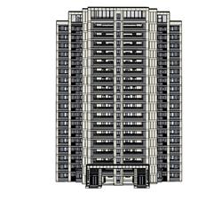 小区单元楼住宅楼SU模型
