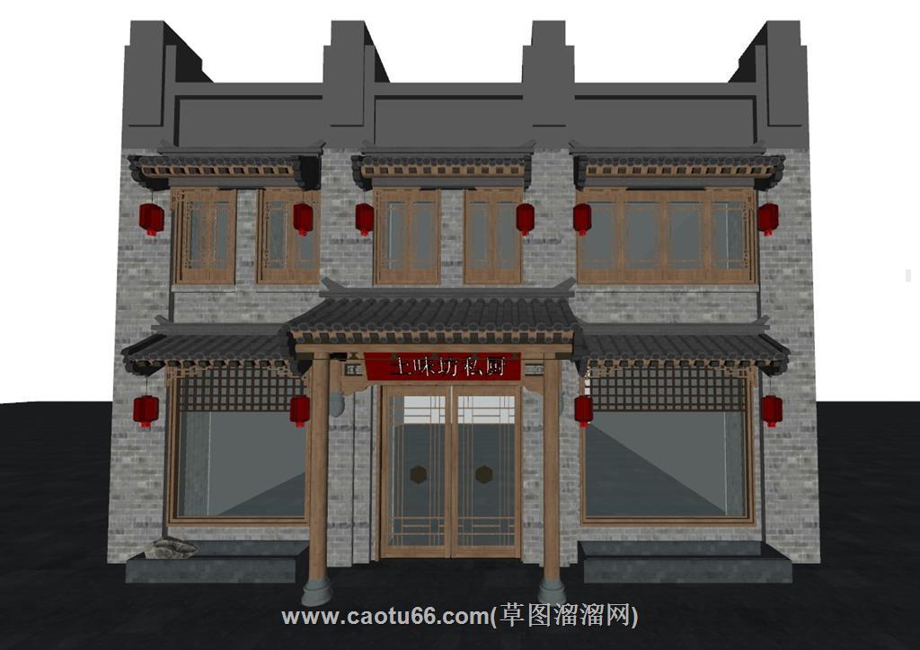 私厨餐厅SU模型